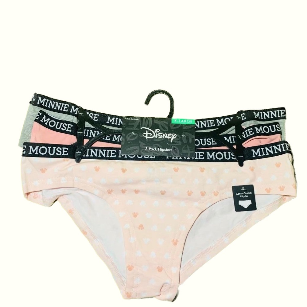 Minnie Mouse Women's 3-Pack Hipster size X- Large